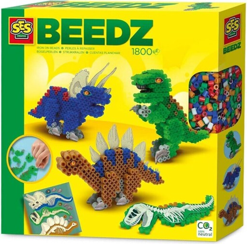 Creative Beedz Iron-on Beads - Dinos