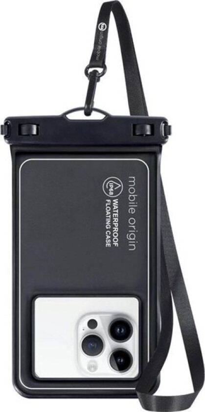 Waterproof floating case 6.5" black/white