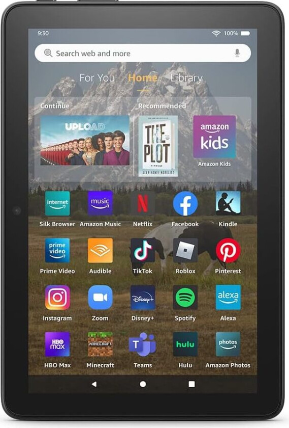 - Fire HD 8 Tablet 2022 8" HD display 64 GB - Black