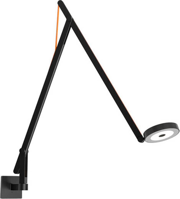 - String W1 Vegglampe DTW Matt Black/Orange