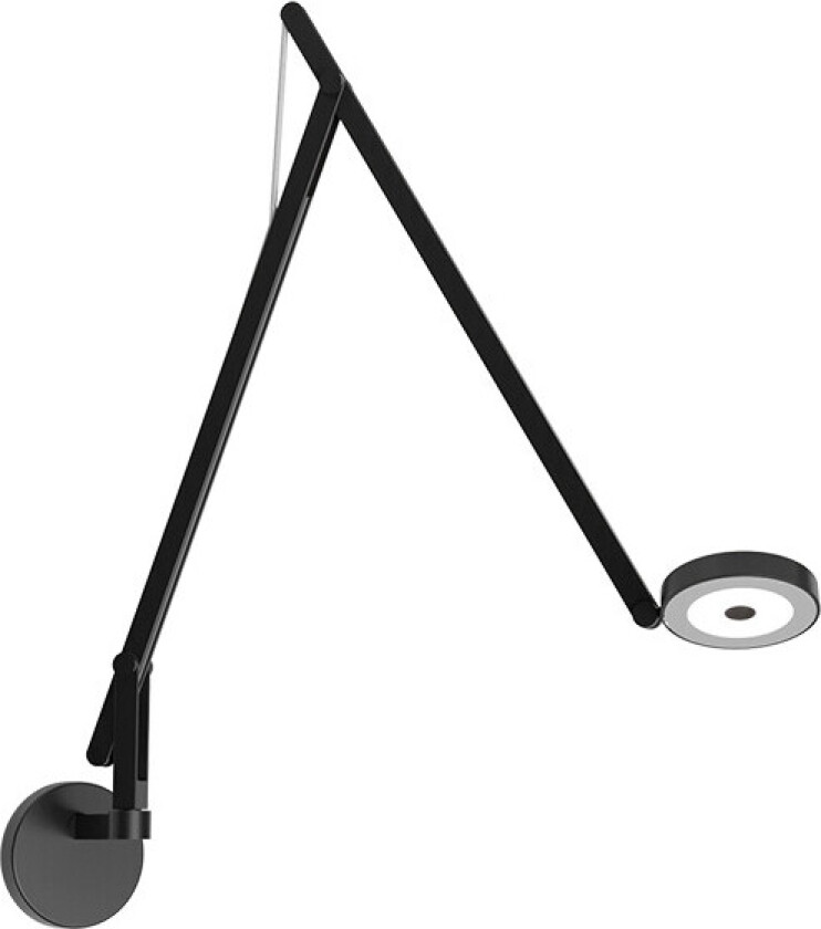 - String W2 Vegglampe DTW Matt Black/Silver