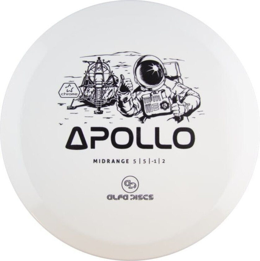Chrome Line Midrange Apollo, 173-180g, midrange frisbeegolf White