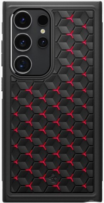 Cryo Armor case for Samsung Galaxy S24 Ultra - black and red