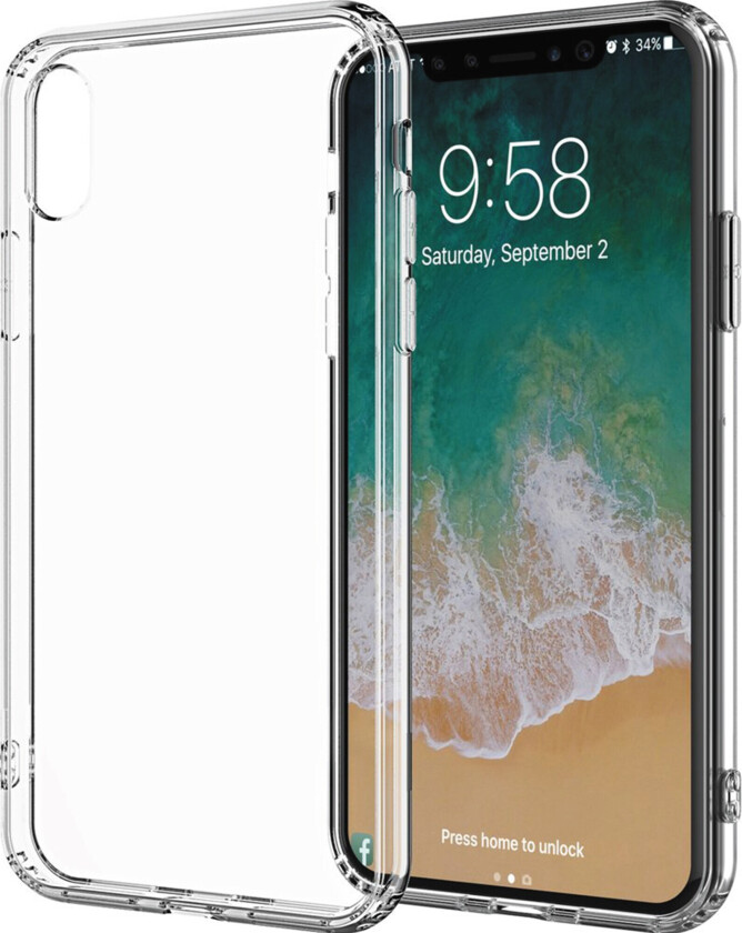 clear deksel for iPhone Xs Max (transparent)