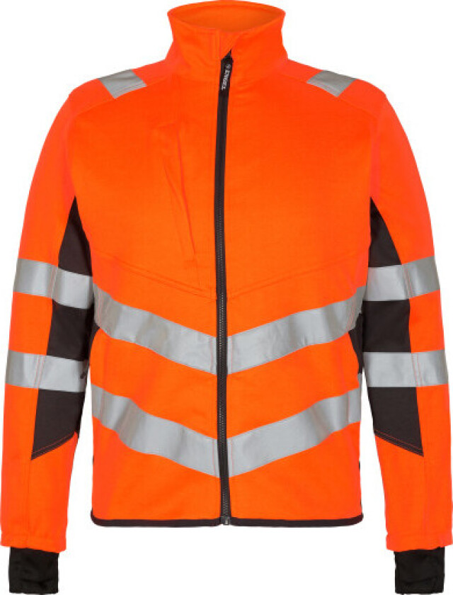 arbeidsjakke 1544, EN 20471 klasse 2, oransje/grå, størrelse 4XL