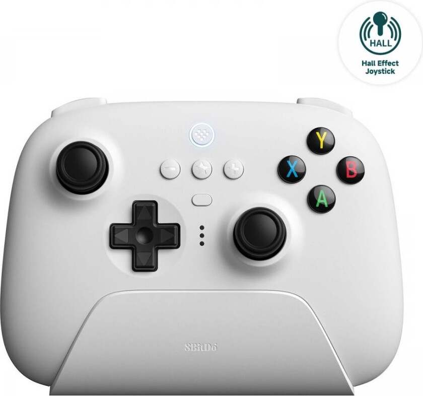 Ultimate 2.4G Wireless Controller (Hall Effect) with Charging Dock - White - Gamepad - Android