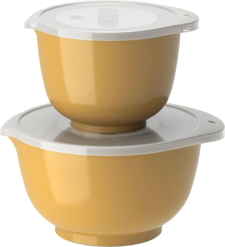 - NEW Margrethe bowls, Set of 2 + lids - Curry