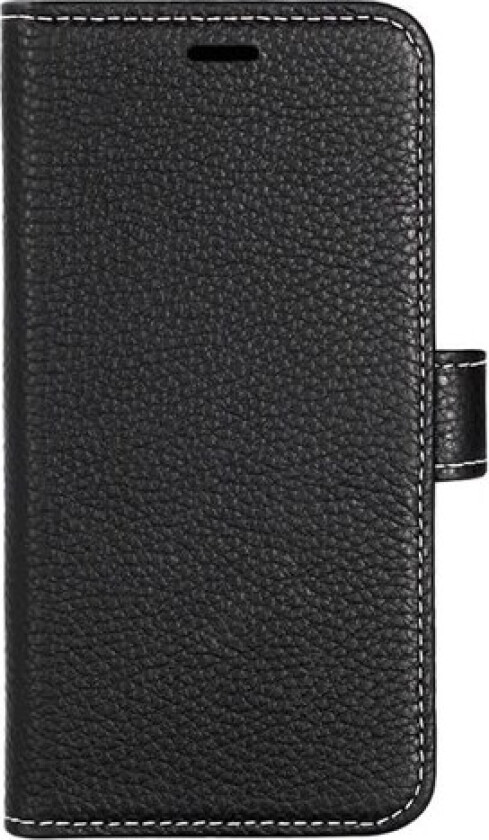 iPhone 12 Mini GEAR ONSALA Wallet Ekte Skinndeksel med Lommebok - Svart