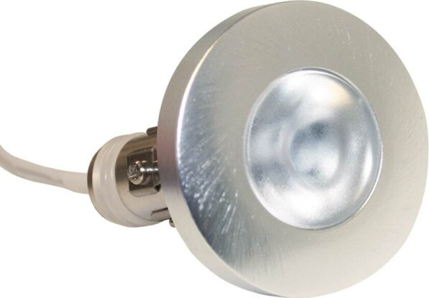 Viola Mini Downlight 2W/2700K LED, rund, børstet aluminium