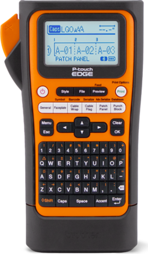PT-E310BTVP Handheld Industrial Label Printer Bluetoothand USB-C (up to 18mm labels)