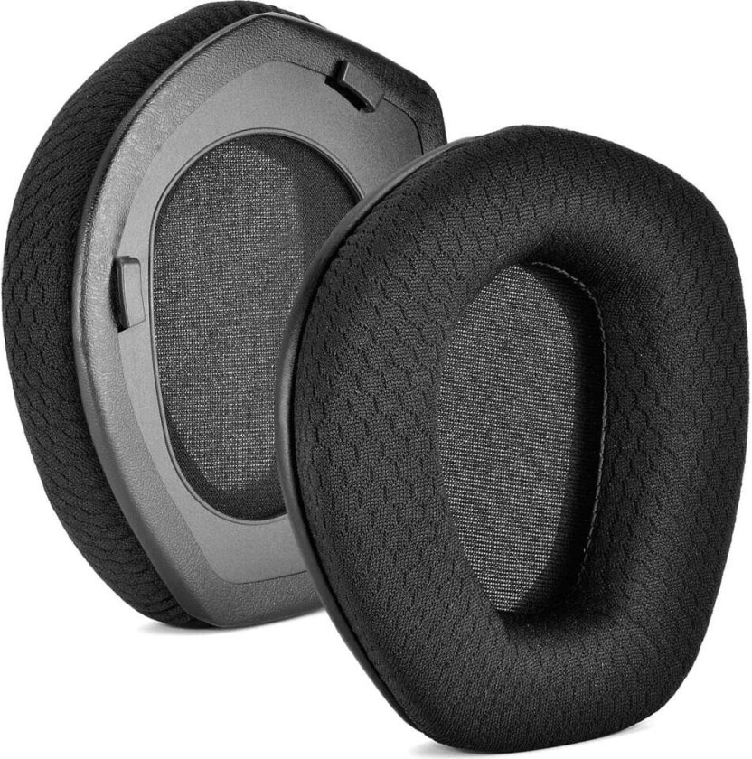 Øreputer med spenne, pustende nettingputer for Sennheiser HDR RS 165/175/185/195 Sort