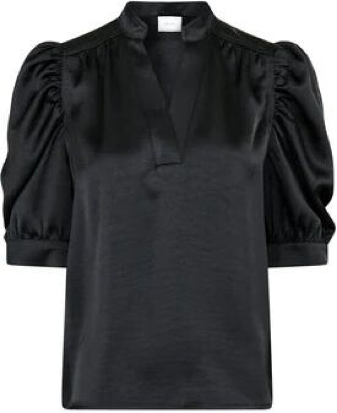 Bilde av Roella Heavy Sateen Blouse - Black 40