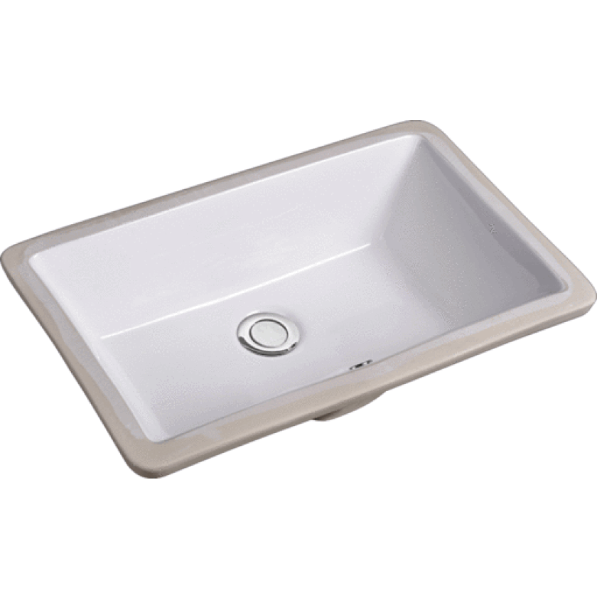 Gino porselensvask 525x345x185 mm underlag hvit