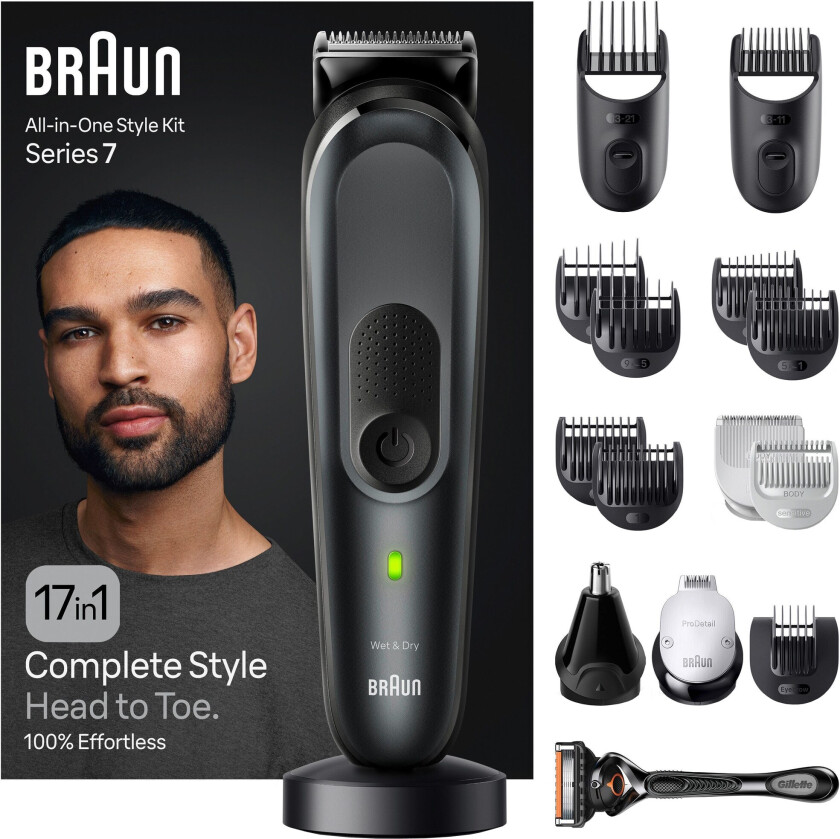 Bilde av All-In-One Style Kit Series 7 MGK7491 17-in-1 Kit For Beard