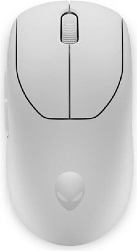 Alienware Pro Wireless Gaming Mouse - mouse - USB 2.4 GHz - lunar light - Mus - Optisk - 6 - Hvit