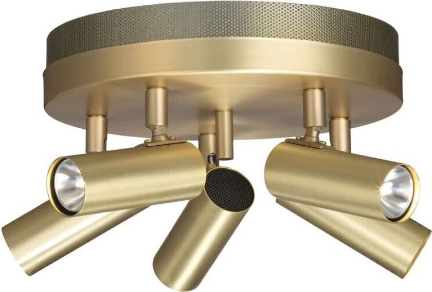 Puck 5 lyskilder Messing