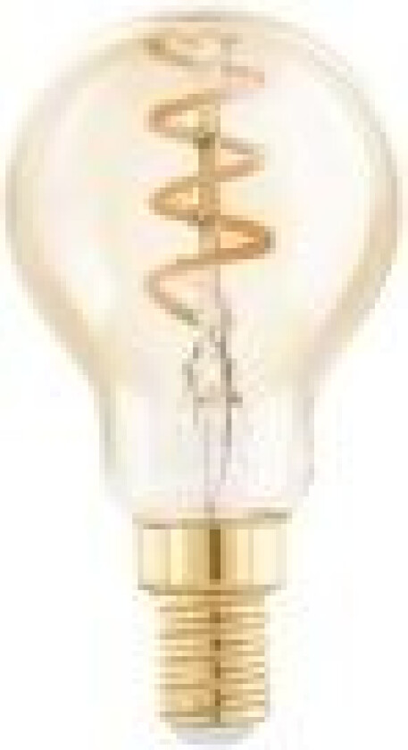 Eglo - LED-filamentlyspære - form: P45 - E14 - 4 W (ekvivalent 15 W) - varmt hvitt lys - 2000 K - ravgul