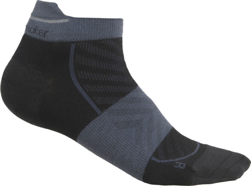 Women's Merino Run+ Ultralight Micro Socks Black/Graphite 41-43, Black/Graphite