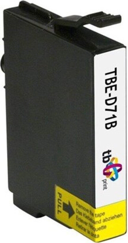 TBE-D71B - Blekkpatron Svart