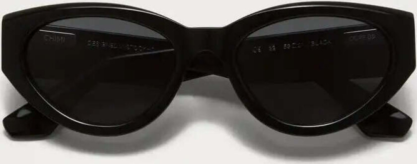 06 Black Solbriller Sort  unisex