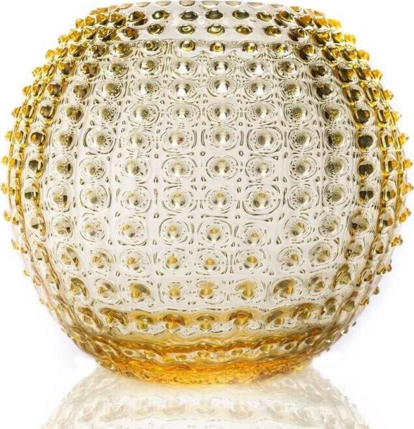 Hobnail Globe Vase 24 cm Sitron