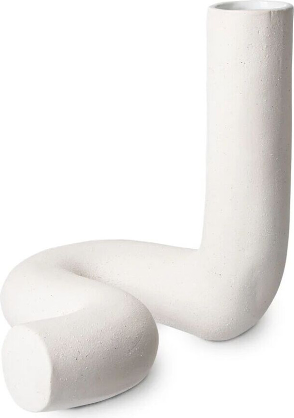 HK Objects Vase Vriden 21,5x26 cm Matt hvit