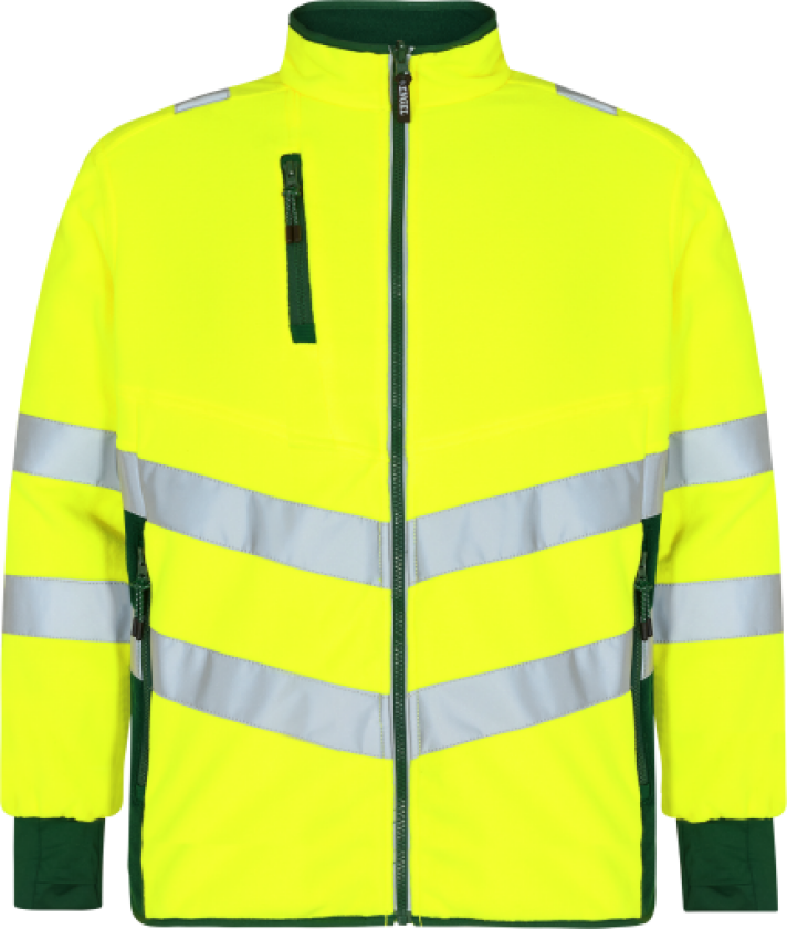 Engel Safety fleecejakke 1192 High-Vis gul/grøn kl.2 str. XL