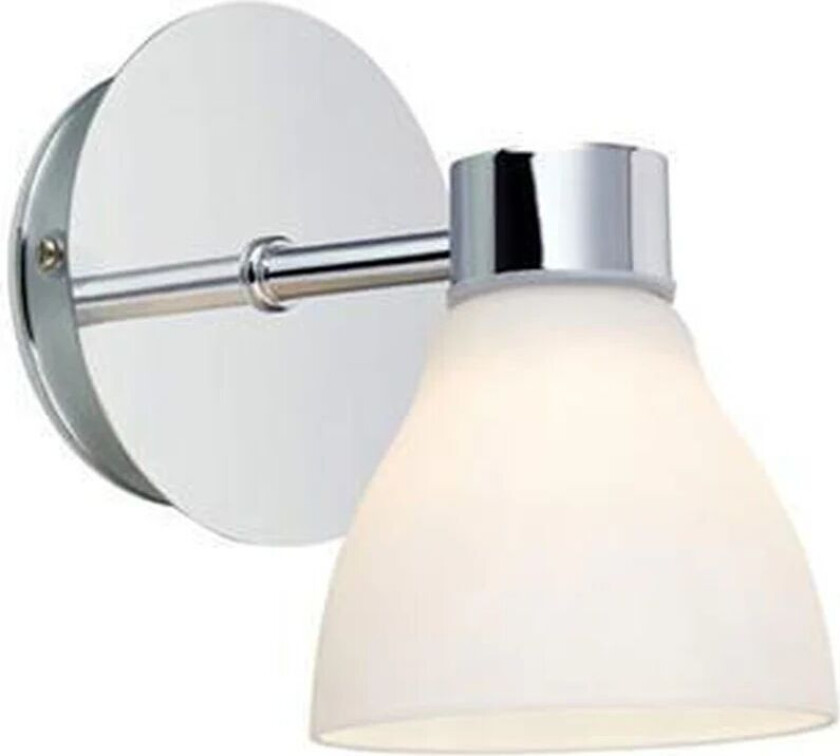 Cassis vegglampe IP44 - Krom/opalhvit