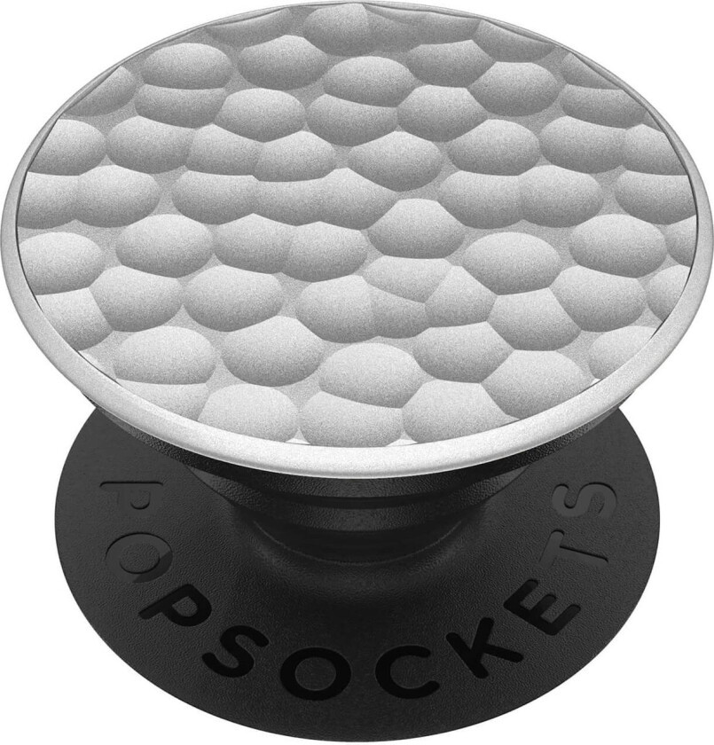 Popsockets grep til mobile enheter (hammered metal silver)