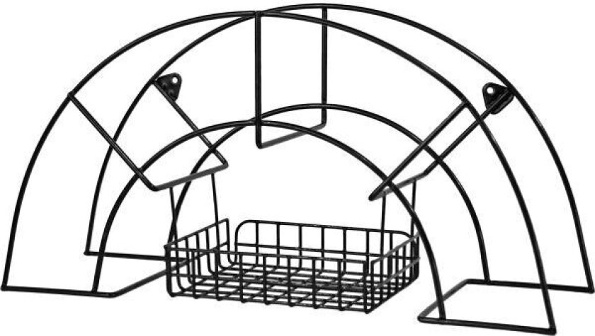 Bilde av 6017-8 Slangeholder med kurv Svart