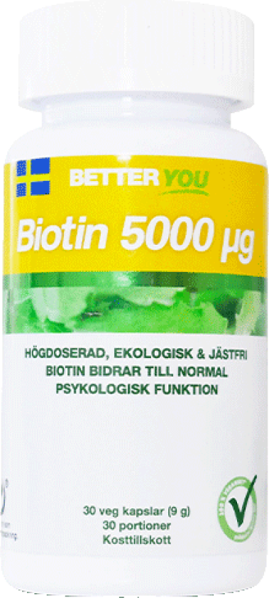 Biotin 5000 100 kapsler