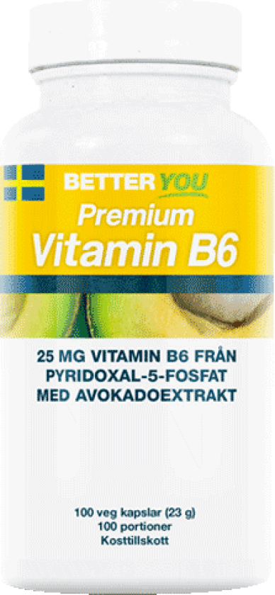 Premium Vitamin B6 100 kapsler