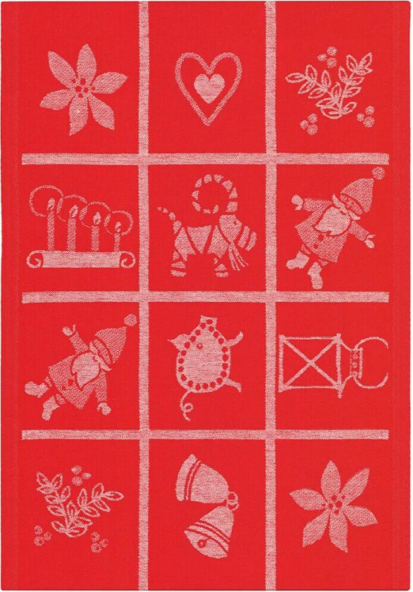 Adventruta kjøkkenhåndkle 35x50 cm Rød