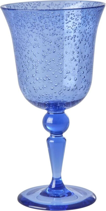 Rice vinglass bubble design 36 cl Blue