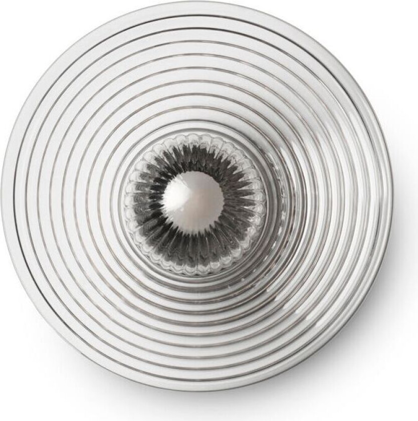 U12 Sletterhage vegglampe Fluted glass-aluminium