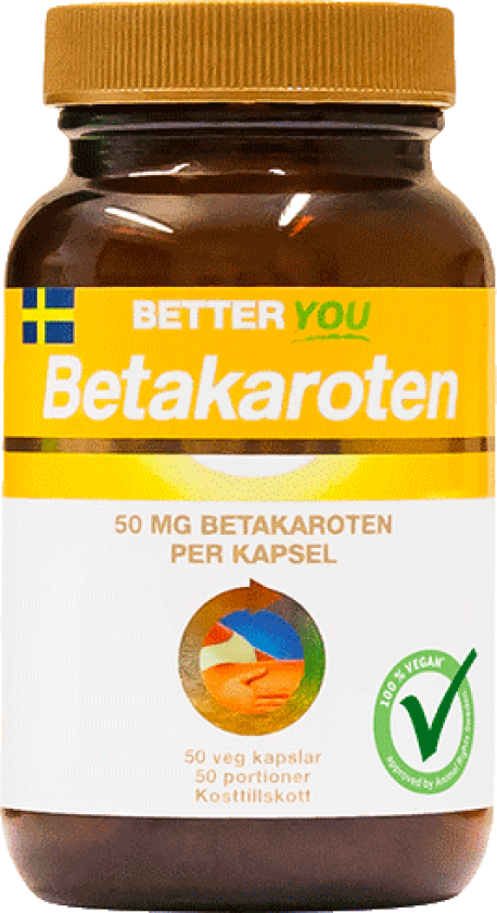 Betakaroten 50 mg kapsler