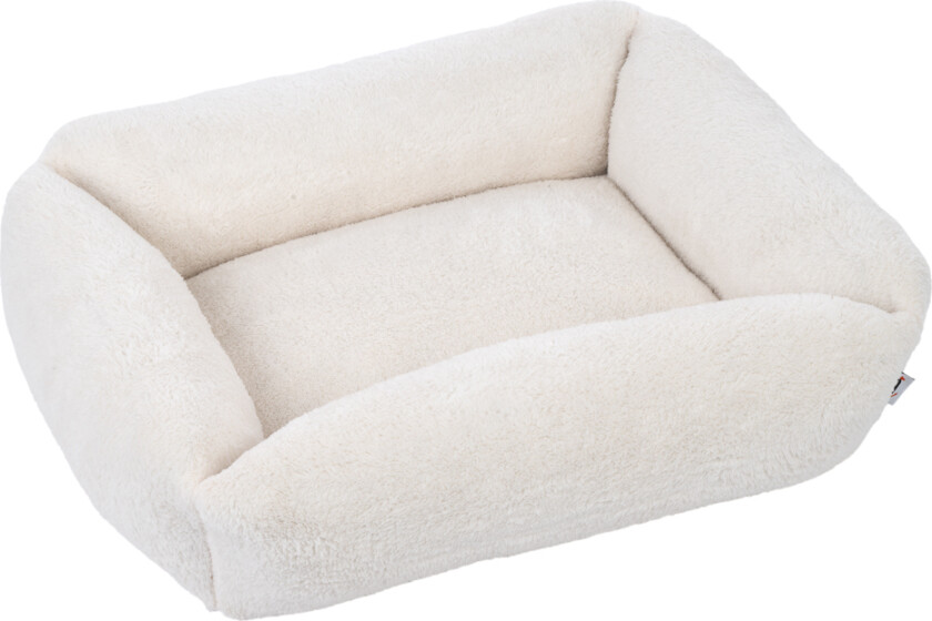 hundeseng Lazy Bear, ecru - Størrelse M: l 70 x b 55 x h 20 cm