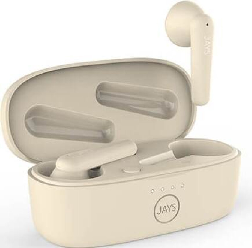 t-Six helt trådløse in-ear hodetelefoner (sand)
