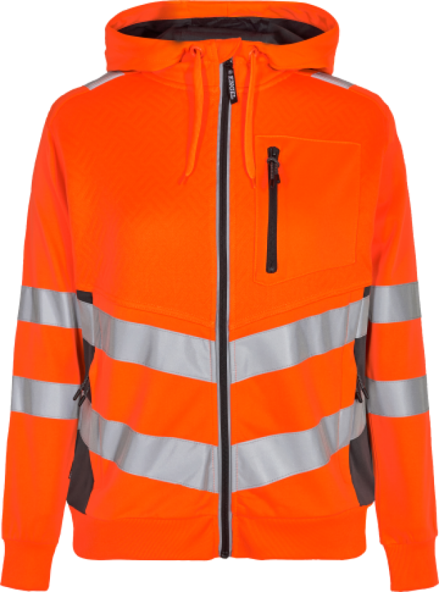 TRØJE 8027-241 OR./GRÅ 2XL