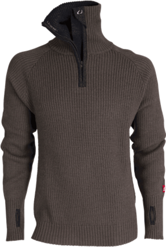 Rav Sweater w/Zip Unisex, XS, Tea Green/Charcoal Melange