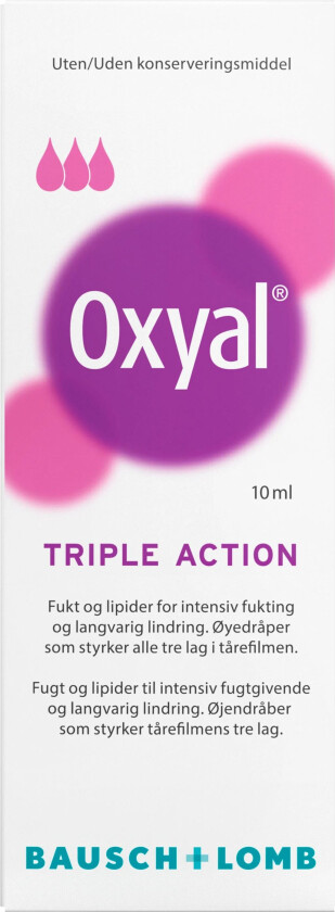 Triple Action Øyedråper, 10 ml