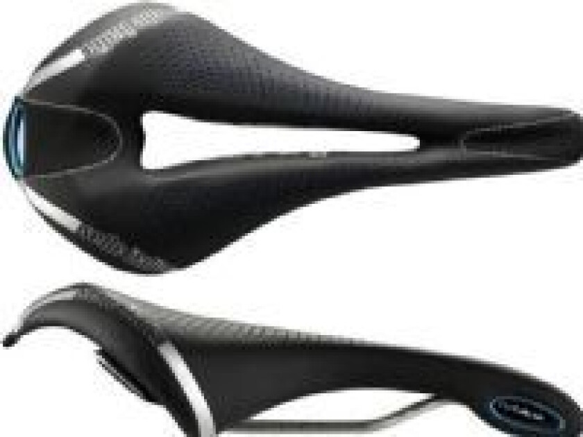 sal SELLE ITALIA MAX FLITE E-BIKE GEL SUPERFLOW L (id match - L3) TI 316 Tube 7, fiber-tek - Mokka, 320g svart-blå (NY)