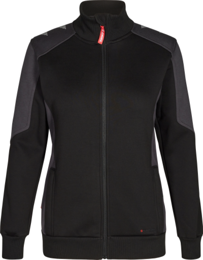 Galaxy sweatcardigan for kvinner 8825-233, svart/antrasittgrå, str. L