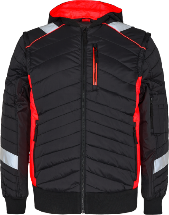 JAKKE 1870-224 SORT/RØD W