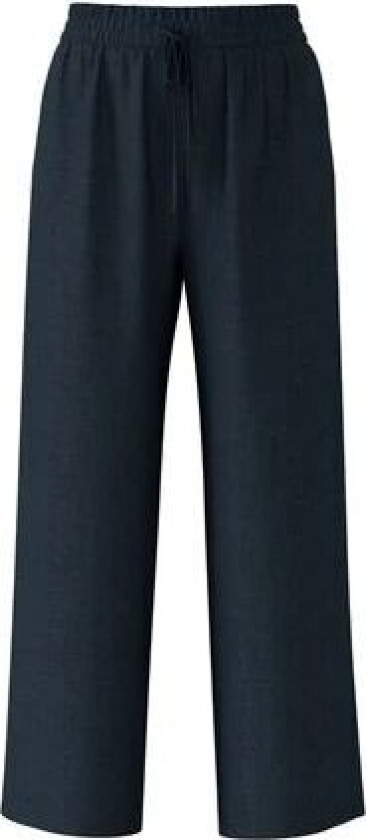 Viva-Gulia Hw Long Linen Pant - Dark Sapphire 40