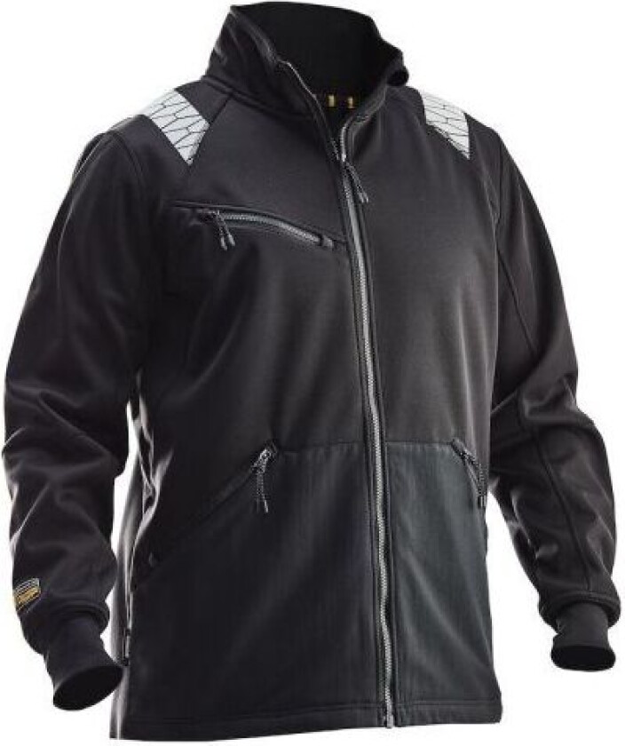 1191 Softshelljakke svart Svart