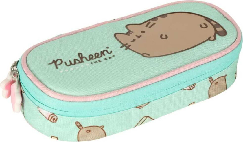 Polstret pennal med klaff Pusheen Mint