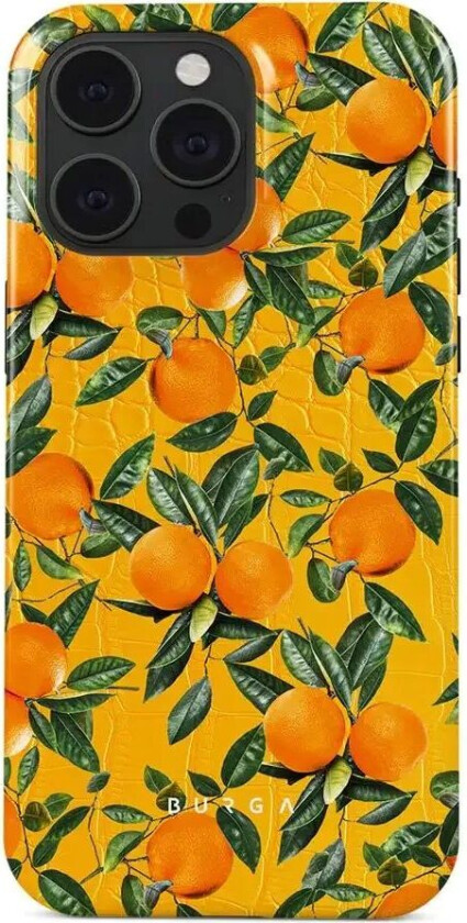 Burga iPhone 15 Pro Tough Fashion Deksel - Orange Lemonade