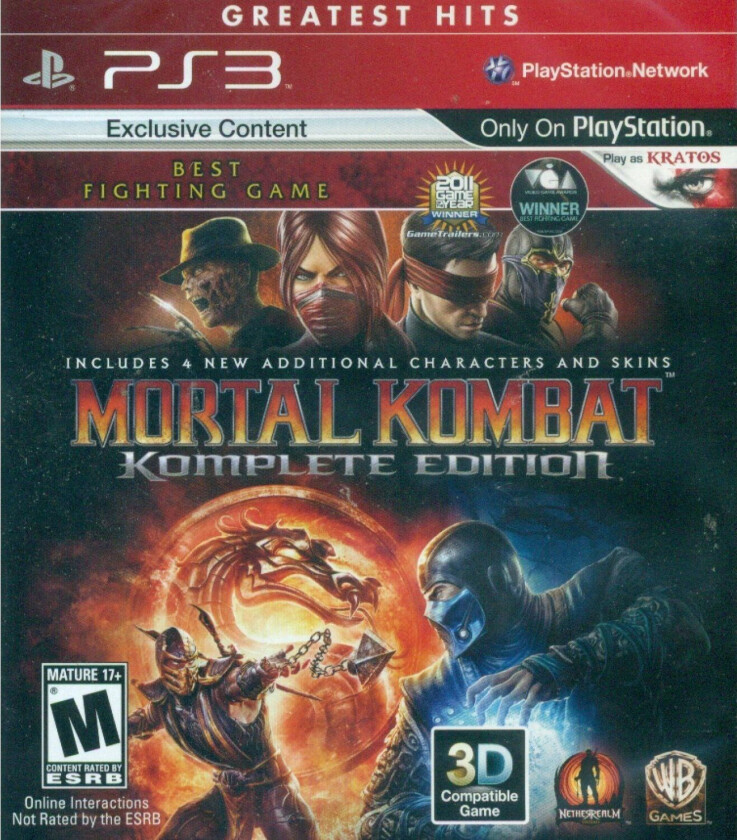 Mortal Kombat Komplete Edition (ps3)