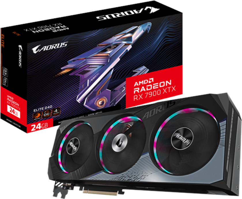 Radeon RX 7900 XTX AORUS Elite - 24GB GDDR6 RAM - Grafikkort